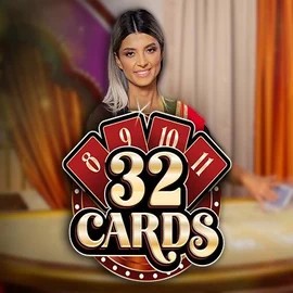 32 Cards slot logo by Ezugi at LuckyWins Casino