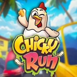 Chicky Run slot logo by PG Soft at LuckyWins Casino