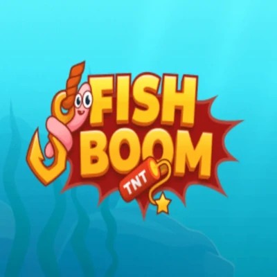 Fish Boom online game logo by InOut on luckywinscasino.eu.com
