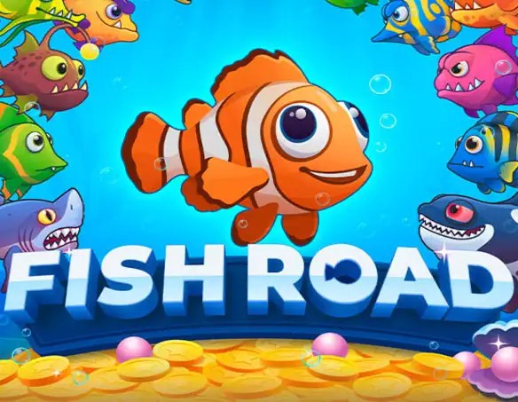 Fish Road by InOut, showcased at luckywinscasino.eu.com – game logo