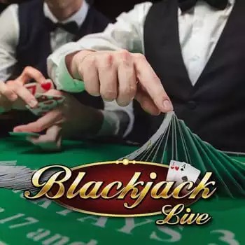 Live Blackjack logo by Evolution LuckyWins Casino