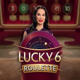 Lucky 6 Roulette logo by Pragmatic Play at LuckyWins Casino