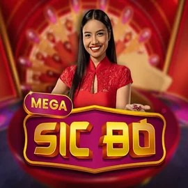 Official Live Casino logo: Mega Sic Bo by Pragmatic Play at LuckyWins Casino