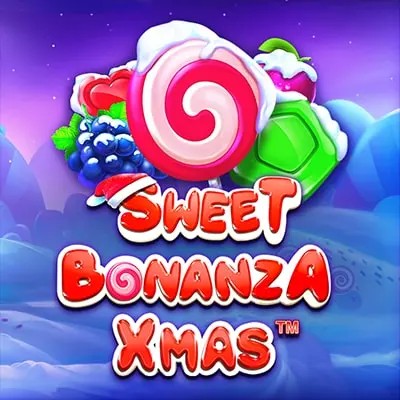 Official Slots logo: Sweet Bonanza Xmas Slot by Pragmatic Play at LuckyWins Casino
