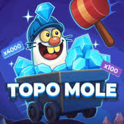 Topo Mole Game slot visual from InOut available on luckywinscasino.eu.com