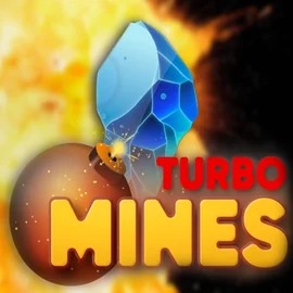 Turbo Mines logo by Turbo Games at LuckyWins Casino